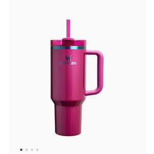 Stanley Pink Tumbler with Straw